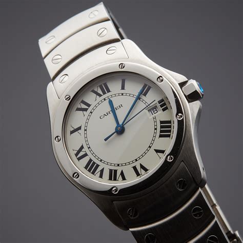 24mm cartier santos|santos de cartier quartz round.